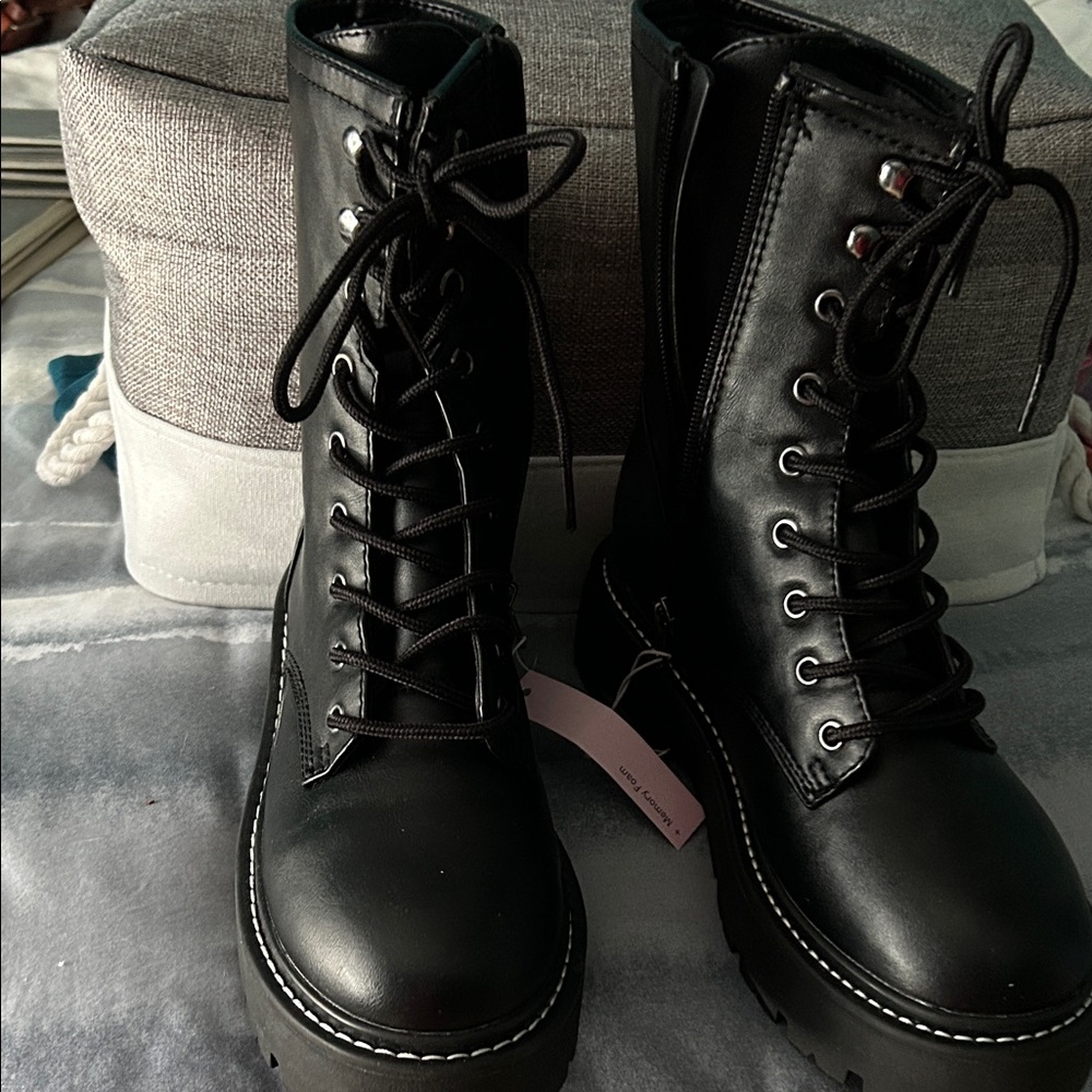 Wild Fable Black Combat Boots